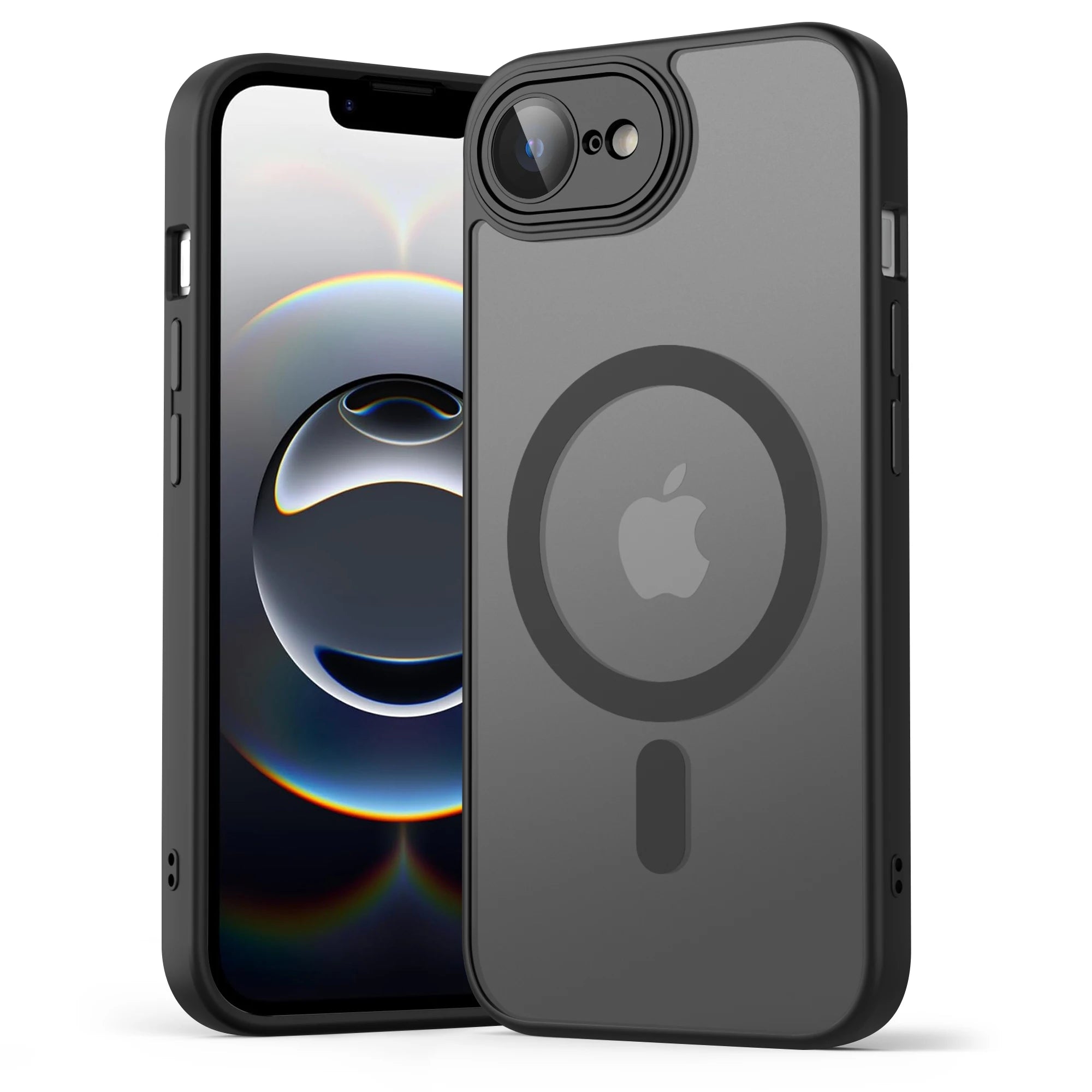 Luxury Matte Magnetic Translucent Case For iPhone 16e Shockproof Protective Cover For Magsafe iPhone 16e Wireless Charge Cover