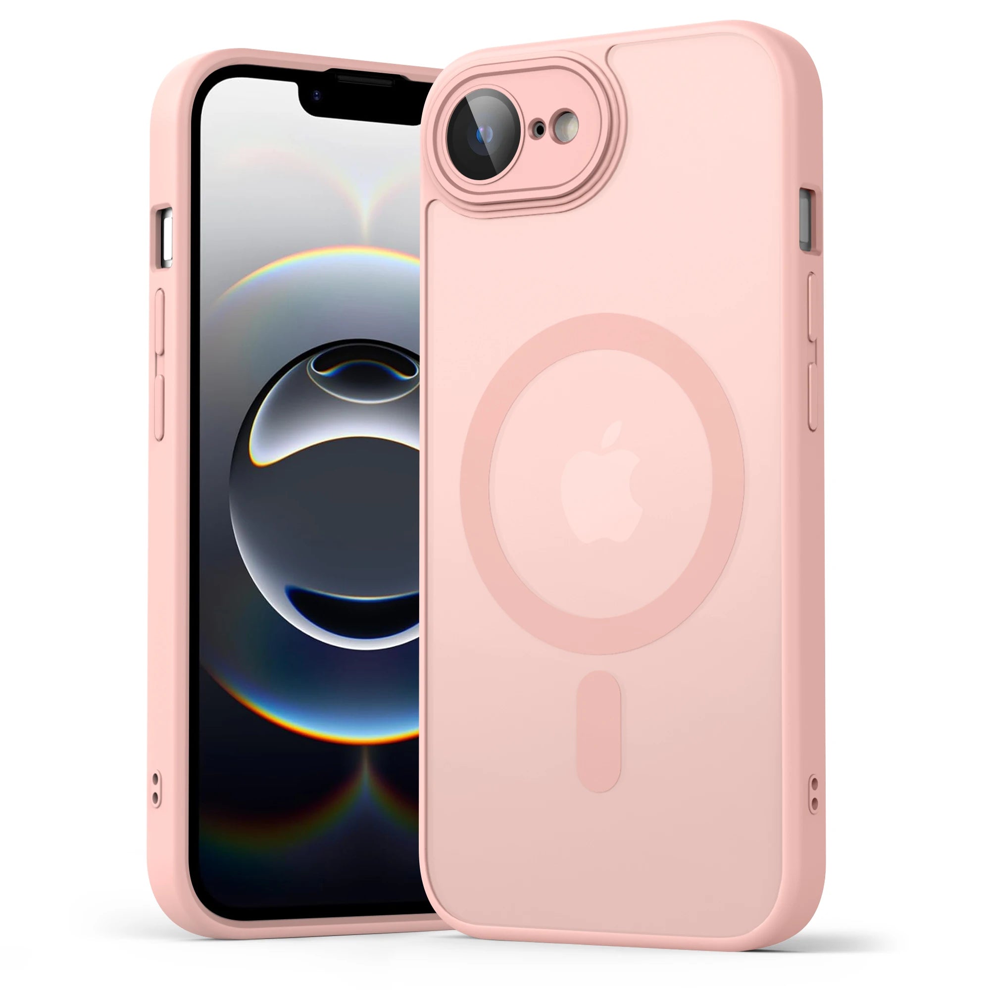 Luxury Matte Magnetic Translucent Case For iPhone 16e Shockproof Protective Cover For Magsafe iPhone 16e Wireless Charge Cover