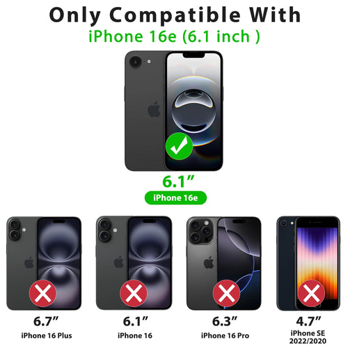 Luxury Matte Magnetic Translucent Case For iPhone 16e Shockproof Protective Cover For Magsafe iPhone 16e Wireless Charge Cover