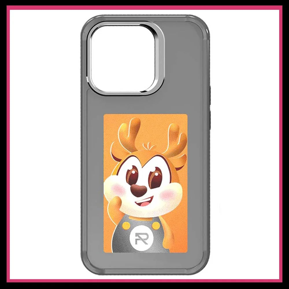 NFC Function DIY E-ink Screen Phone Case Suitable For IPhone 16 15 14 13 Pro Max Wireless Transmission 3.7-inch Photo Phone Case