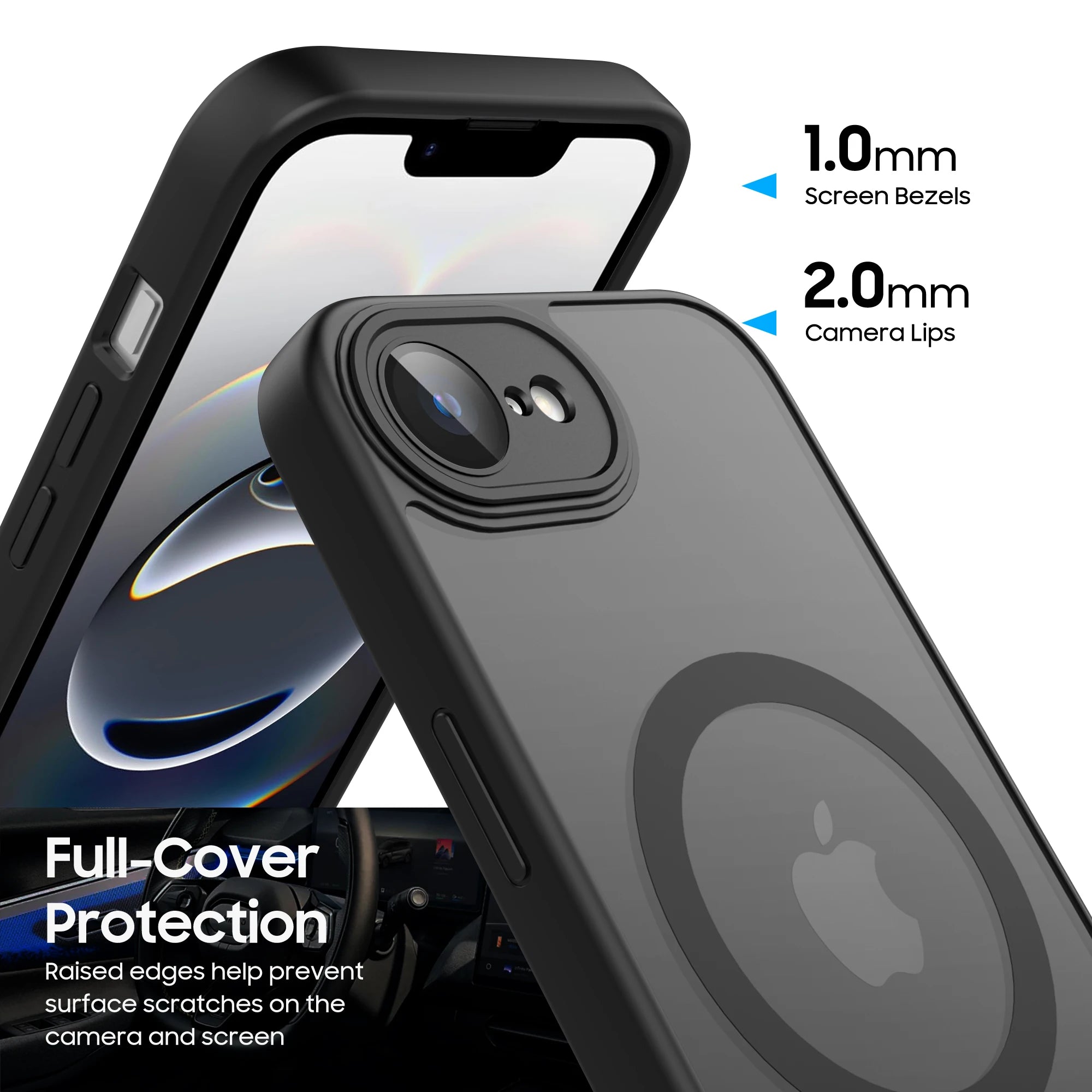 Luxury Matte Magnetic Translucent Case For iPhone 16e Shockproof Protective Cover For Magsafe iPhone 16e Wireless Charge Cover