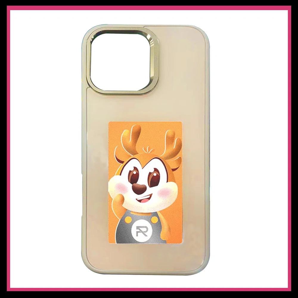 NFC Function DIY E-ink Screen Phone Case Suitable For IPhone 16 15 14 13 Pro Max Wireless Transmission 3.7-inch Photo Phone Case