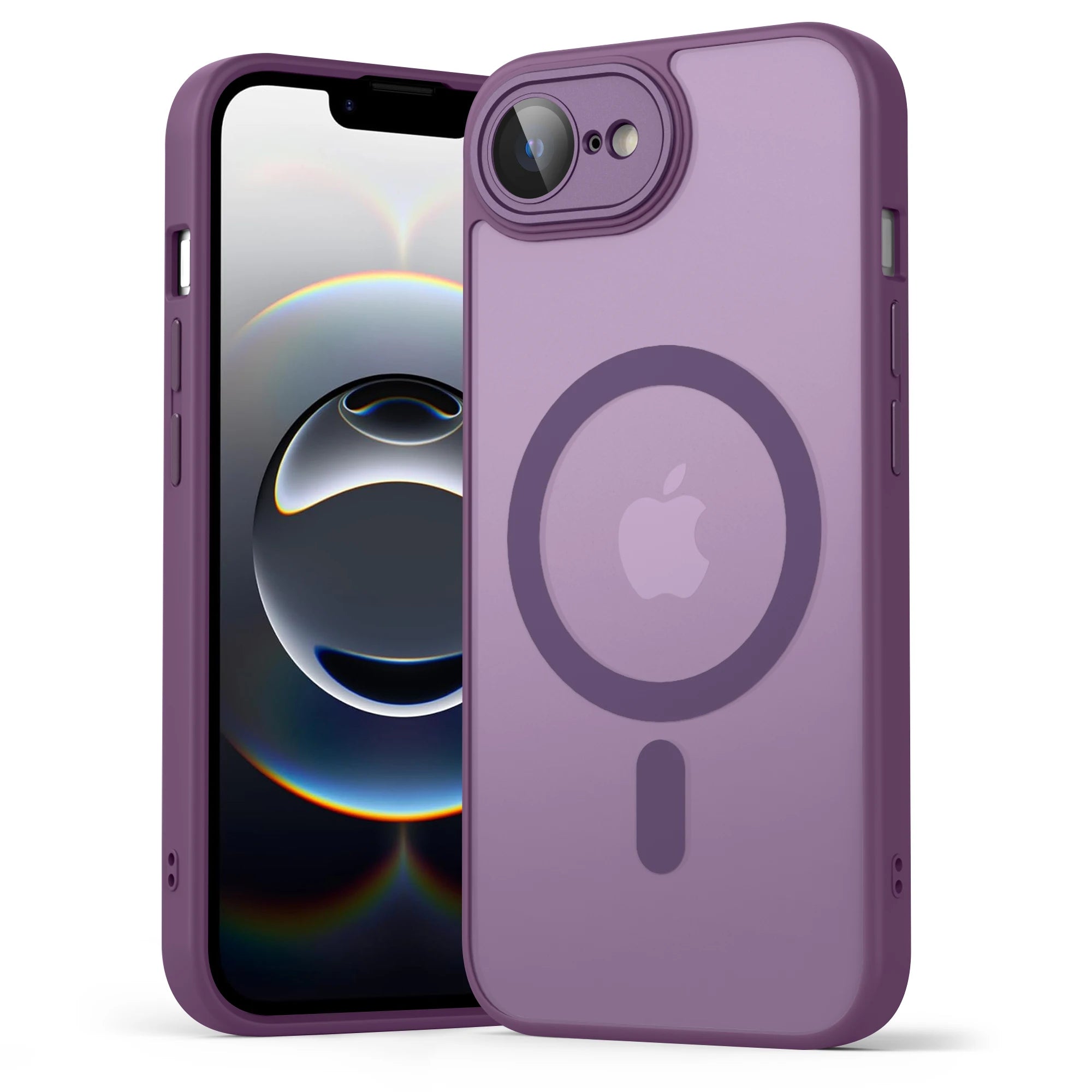 Luxury Matte Magnetic Translucent Case For iPhone 16e Shockproof Protective Cover For Magsafe iPhone 16e Wireless Charge Cover