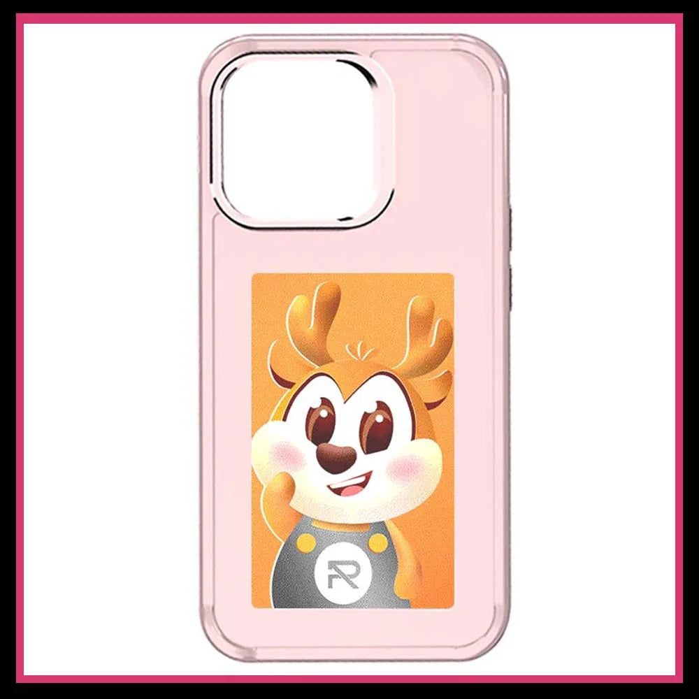 NFC Function DIY E-ink Screen Phone Case Suitable For IPhone 16 15 14 13 Pro Max Wireless Transmission 3.7-inch Photo Phone Case